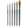 Creative Mark Beste Golden Taklon Super Shader Set of 6 Artist Brushes, Professional Watercolor Brushes, For Acrylic Painting, Short Handle, Sharp - 3 of 4