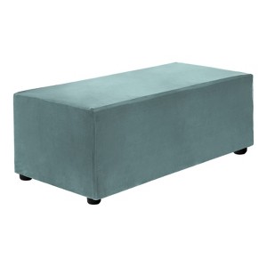 Unique Bargains Stretchy Soft Comfortable Rectangular Foot Stool Cover - 1 of 4