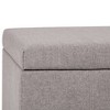 NicBex 35.6" Storage Bench Rectangle Storage Ottoman for Bedroom, Living Room, Gray - 2 of 4