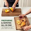Orieon 18"x12" Acacia Cutting Board with Juice Grooves, Wooden Chopping Board for Kitchen, Meat & Fruit. - 4 of 4