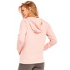 Sofra Women's Cotton Comfort Zip Up Hoodie Jersey Sweater - 3 of 3
