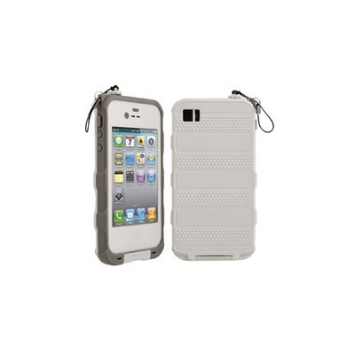bFree Waterproof Case for Apple iPhone 4S (White / Gray)