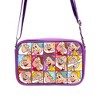Disney Vegan Leather Crossbody bag with Adjustable Straps, Snow White the Seven Dwarfs Expression Blocks Purple, 8.5" x 6.0" - 3 of 4