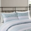 5 Pcs Stylish Seersucker Floral Print Comforter Set,Home Textile Microfiber Boho Style Bedding Set,Matching Throw Pillows,St. Patrick's Day Deal - 3 of 4