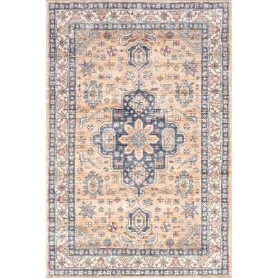 Nuloom Jordan Vintage Medallion Pet Friendly Machine Washable Area Rug