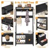 GIKPAL Hall Tree with Bench - 6-in-1 Wider 39.4" Entryway Shoe Rack, 24 Hooks & 2 Drawers, Hanging Rod & Top Shelf for Hallway - 4 of 4