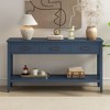 NicBex Contemporary Narrow Console Table with Storage,Entryway Table with Drawers & Bottom Shelf,Foyer Table for Entryway,Hallway,Living Room - 4 of 4