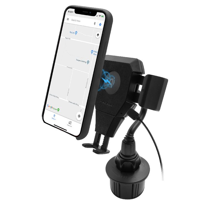 Macally Wireless Charging Car Cup Holder Mount, 1 of 9