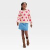 Girls' 'Heart' Pullover Sweater - Cat & Jack™ Oatmeal - image 3 of 4