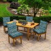 ARDEN Outdoor Plush Modern Tufted Blowfill Dining Chair Cushion, 21 x 40, Water Repellent, Fade Resistant - 3 of 4