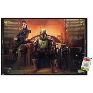 Trends International Star Wars: The Book of Boba Fett - Boba and Fennec Shand Unframed Wall Poster Prints - 1 of 4