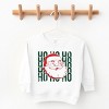 Ho Ho Ho Glitter Santa - Toddler Graphic Sweatshirt - 2 of 4