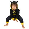 DC Comics Justice League The Flash Superman Batman Zip Up Pajama Coverall Big Kid - 2 of 4