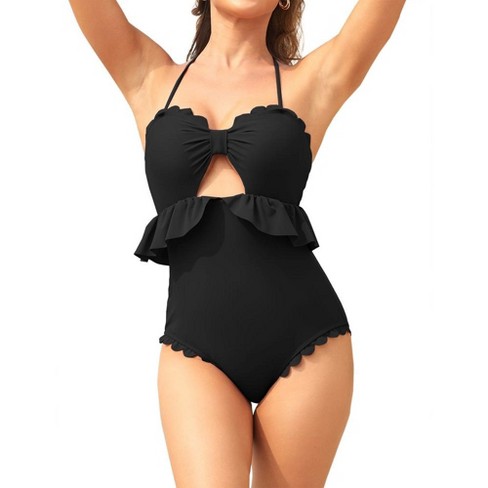  Womens One Piece Swimsuits Tummy Control Cutout