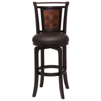 Norwood Swivel 26.5" Counter Height Barstool Wood/Black - Hillsdale Furniture