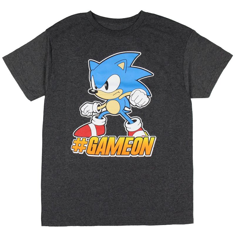 Sonic The Hedgehog Boys' #GameOn Character Design Gaming T-Shirt, 1 of 4
