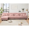 NicBex Couches for Living Room 3-Seater Sofa Cloud Couch Comfy Chenille Upholstered Modular Deep Seat Sofa with 5 Pillows and Ottoman - 2 of 4