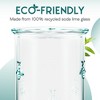 Amici Home Regina DOF Glass, 12 Oz, Italian Made, Recycled Green Glass, Drinking Glass with Embossed Bee Design, Set of 6 - 3 of 4