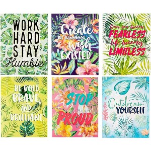Paper Junkie 12-Pack File Folders in 6 Motivational Tropical Palm Trees Design for Letter Size Paper, 12" x 9.25" - 1 of 4