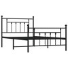 vidaXL Steel Metal Bed Frame with Functional Headboard and Footboard, Robust Construction - 4 of 4