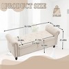 CAVINAS Rectangle Storage Ottoman Bench,Upholstered Ottoman with Fashion Rivets for Living Room,Bedroom - 3 of 4