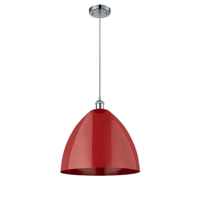 Plymouth Dome - 1 Light Cord Hung Mini Pendant In Industrial Style-18.75 Inches Tall and 16 Inches Wide