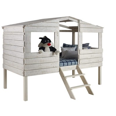 Donco Kids Beach House Twin Rustic Sand Low Loft Bed
