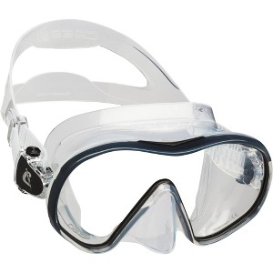 Cressi F-Dual Mask - Single Lens Frameless Scuba Mask for Good Visibility - 1 of 3