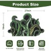 Green and Purple Cthulhu Octopus Bath Mat, Non-Slip Backing Water Absorbent Anime Rug for Gothic Bathroom Decor, Fantasy Game Room Gift - 2 of 4