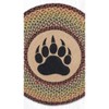 Earth Rugs Bear Paw Round Patch Jute Tread 27"x27" Rustic Cabin Accent - 3 of 3