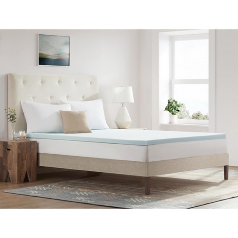  3 Inch Cool Gel Memory Foam Mattress Topper Queen Size  Bed,Removable Soft Cover, Comfort Body Support & Pressure Relief,10 Year  Warranty : Home & Kitchen