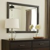 Royal Hampton 39 Inch Contemporary Wooden Frame Mirror, Gray - 2 of 4