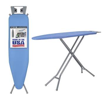 Seymour Home Products 4 Leg Mesh Top Ironing Board with Iron Rest Dark Blue