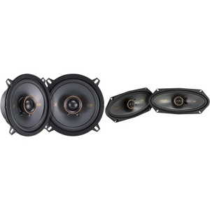 Kicker 51KSC504 KS-Series 5.25" Coaxial Speakers with .75" tweeters w/ 51KSC41004 4x10" Coaxial Bundle - 1 of 4