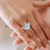 Pompeii3 5 1/2Ct Pear & Heart Certified Diamond Engagement Ring 14k Gold or Pt Lab Created - 4 of 4