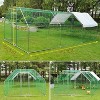 Large Metal Chicken Coop with Waterproof and Anti-UV Cover Walk-in Poultry Cage Chicken Runs for for Duck Rabbit Goose Poultry - 2 of 4