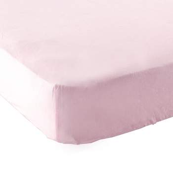 Luvable Friends Baby Girl Fitted Playard Sheet, Pink, One Size