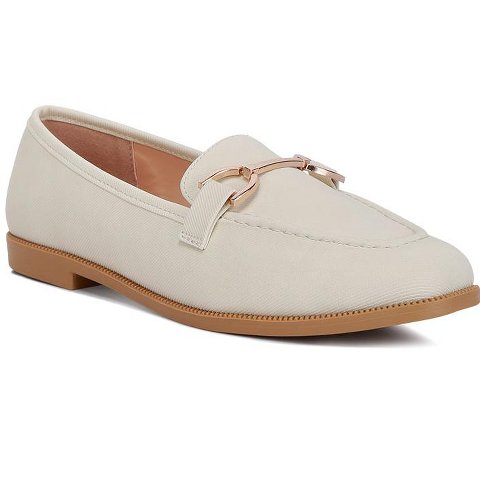 Женские туфли London Rag Womens Fable Horsebit Embellished Flat Loafers 10