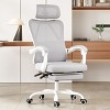 CAVINAS Ergonomic Office Chair with Retractable Footrest,Mesh Computer Chair for Office&Home,Mesh High Back&Adjustable Lumbar Support - 2 of 4