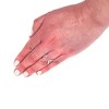 ELYA Women's Polished Curved Stainless Steel Open Cuff Ring - 4 of 4