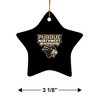 Purdue University Northwest Primary Logo StarShaped Porcelain Holiday Christmas Tree Ornament  3.1" - 3 of 4