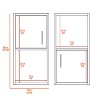 Vynxaria 2-Pc Wall-Mounted Bathroom Medicine Cabinet with Versatile Open and Closed Storage for Organized Essentials - 3 of 4