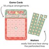 Big Dot of Happiness Groovy Christmas - Bingo Cards and Markers - Pastel Holiday Party Bingo Game - Set of 18 - 2 of 4