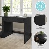 Martha Stewart Kayden Home Office Modular Single-Drawer Desk with 2 Tier Shelf - 3 of 4