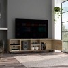 70.8" Manufactured Wood TV Stand with 5 Shelves, 1 Door and Cable Management for TVs up to 79 Inches for Living Room - 2 of 4