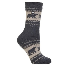 Women's Jade Holiday LITE® Polar Bear Crew Socks | Size Women's 5-9 - Denim - 1 of 2