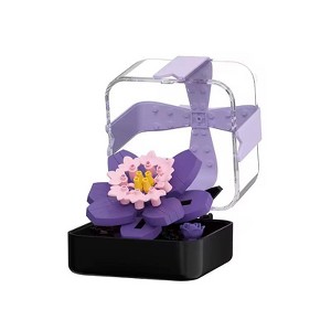 Wizardi Purple Dream Mini Flower Building Blocks Kit F07AM11-11
