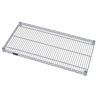 Quantum Storage Systems Wire Shelf, 36"W X 12"D, 600 - 800 Lb. Capacity, Gray Epoxy Antimicrobial Finish, Nsf