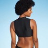 Women's Zip-Front Mock Neck Bikini Top - Wild Fable™ - image 2 of 4