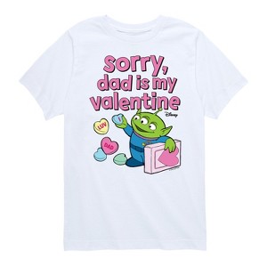 Boys' - Toy Story - Sorry Dad My Valentine Short Sleeve Graphic T-Shirt - 1 of 4